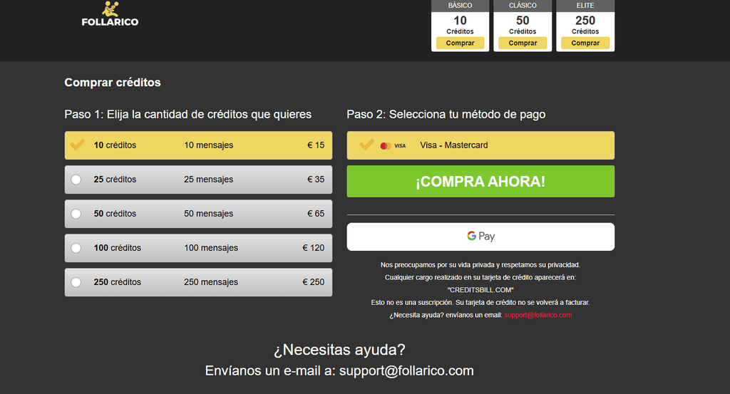 Cuánto cuesta follarico.com
