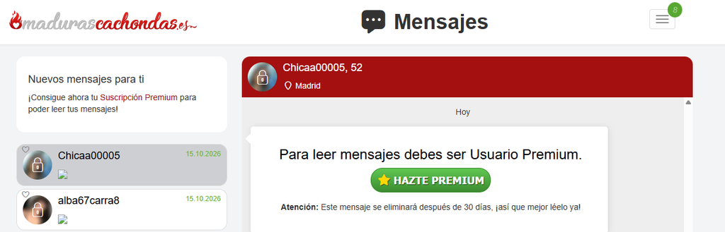 Cómo funciona madurascachondas.es